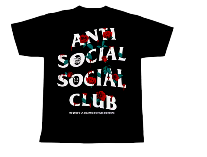 Playera Anti Sad Boyz – Rosas Sangrantes 🌹🖤 (Edición Negra)