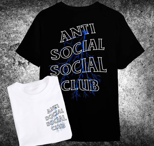 ⚡Anti Social Social Club – Lightning Edition (Negra y Blanca)