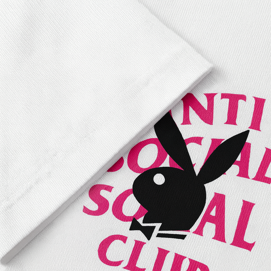 Anti Social Social Club × Playboy – Edición Limitada (Black/Pink o White/Pink)
