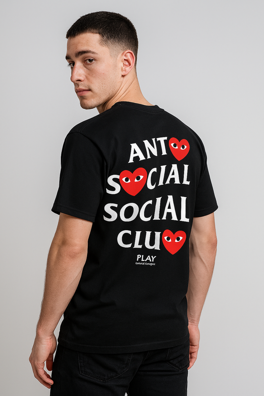 Anti Social Social Club × Comme des Garçons PLAY – Edición Especial (White/Black)