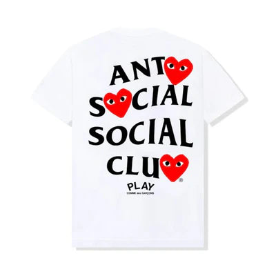 Anti Social Social Club × Comme des Garçons PLAY – Edición Especial (White/Black)